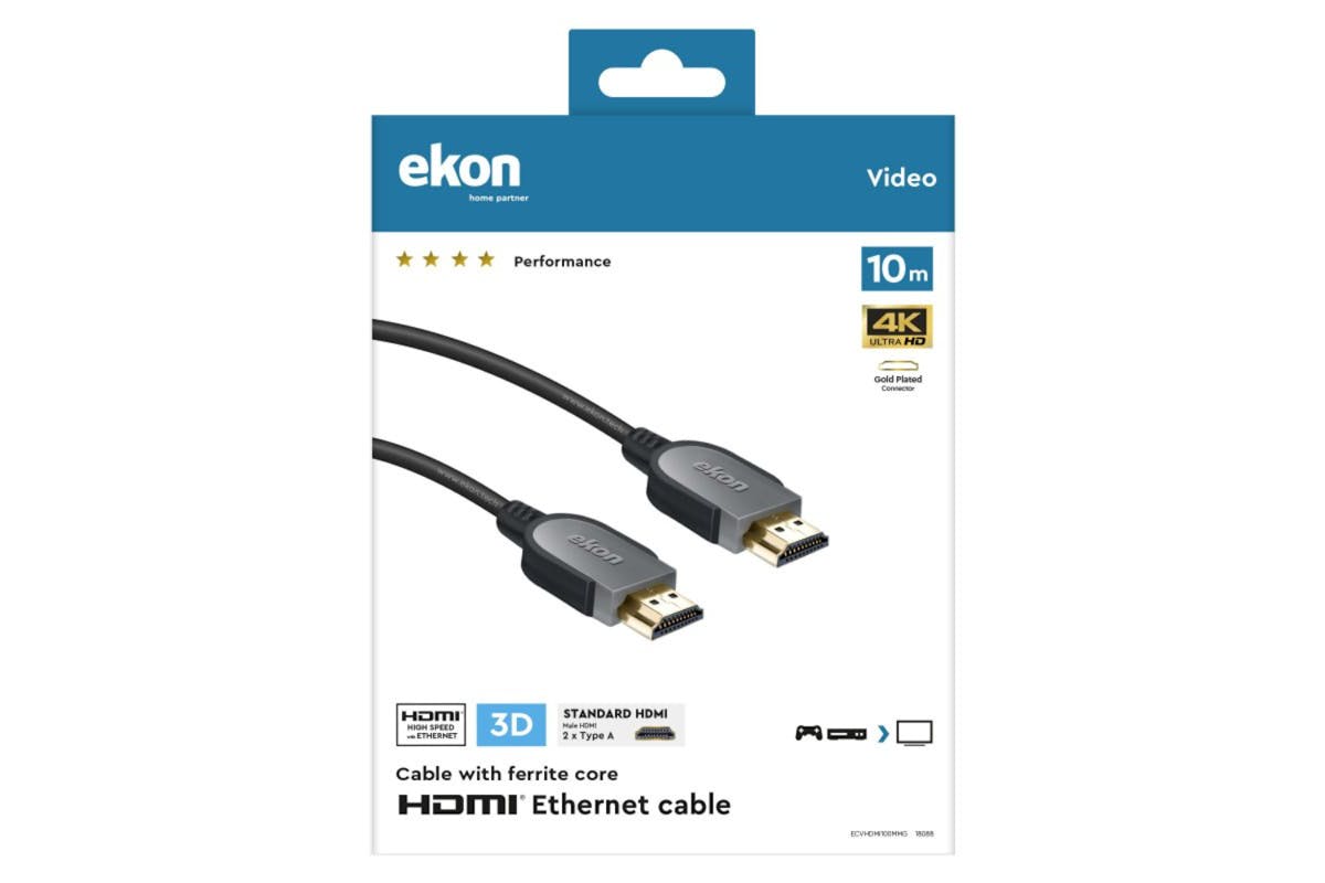 Ekon 4K Ultra High Speed HDMI Cable with Ethernet | 10m-2