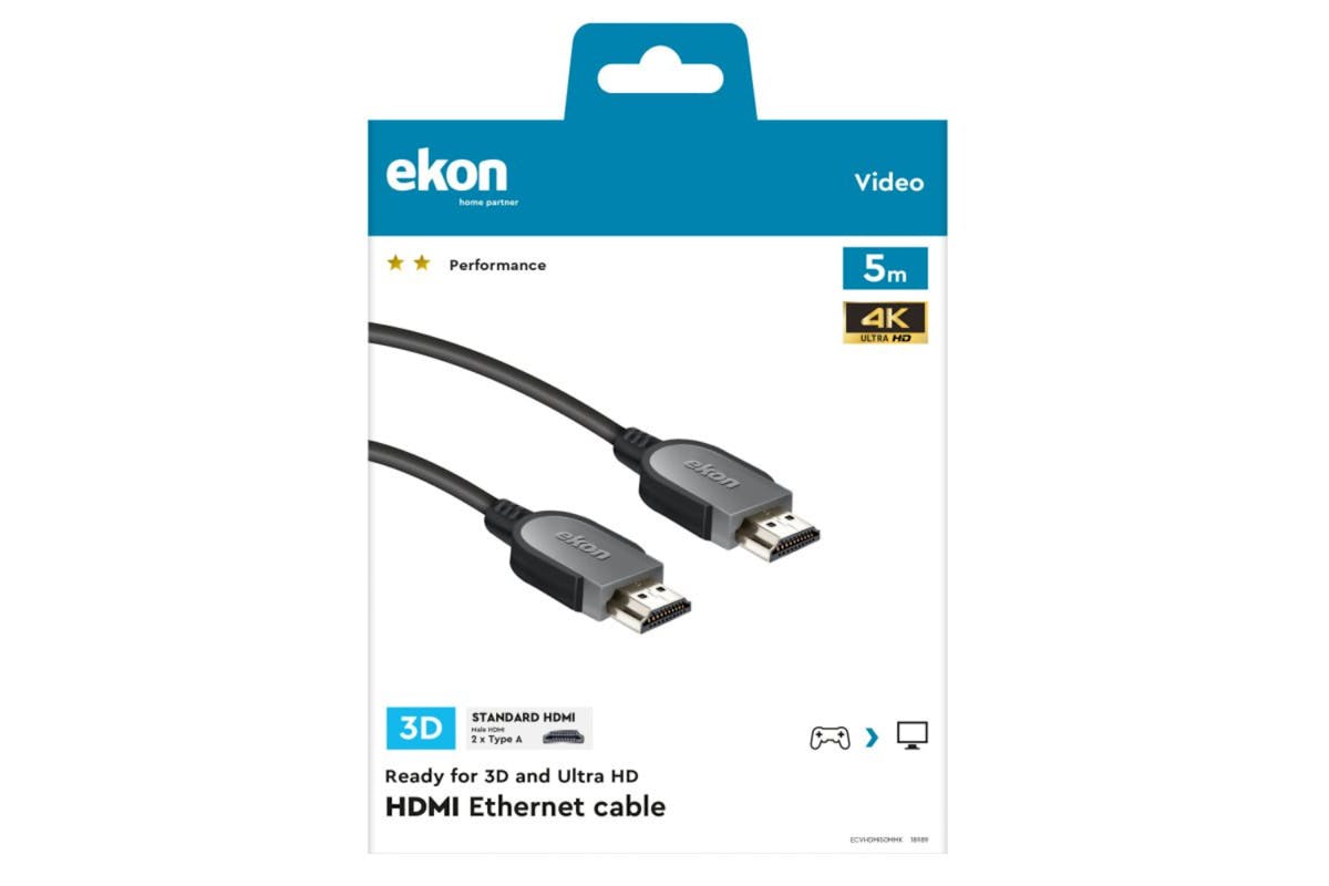 Ekon 4K Ultra High Speed HDMI Cable with Ethernet | 5m-2