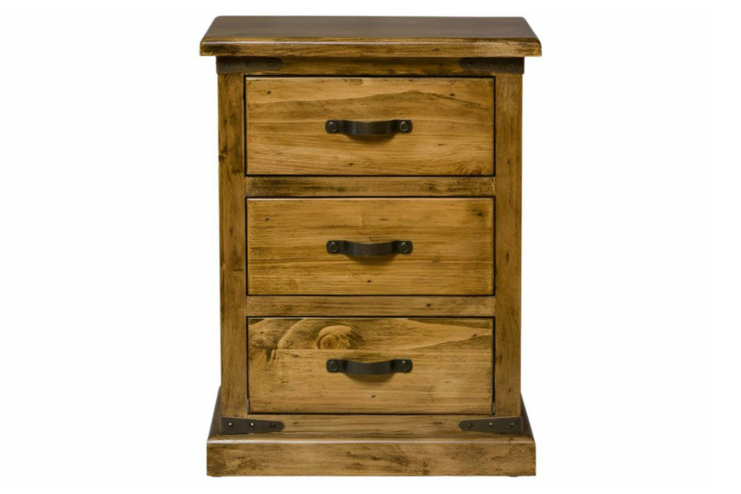 Galveston Bedside Locker | 3 Drawer | Natural