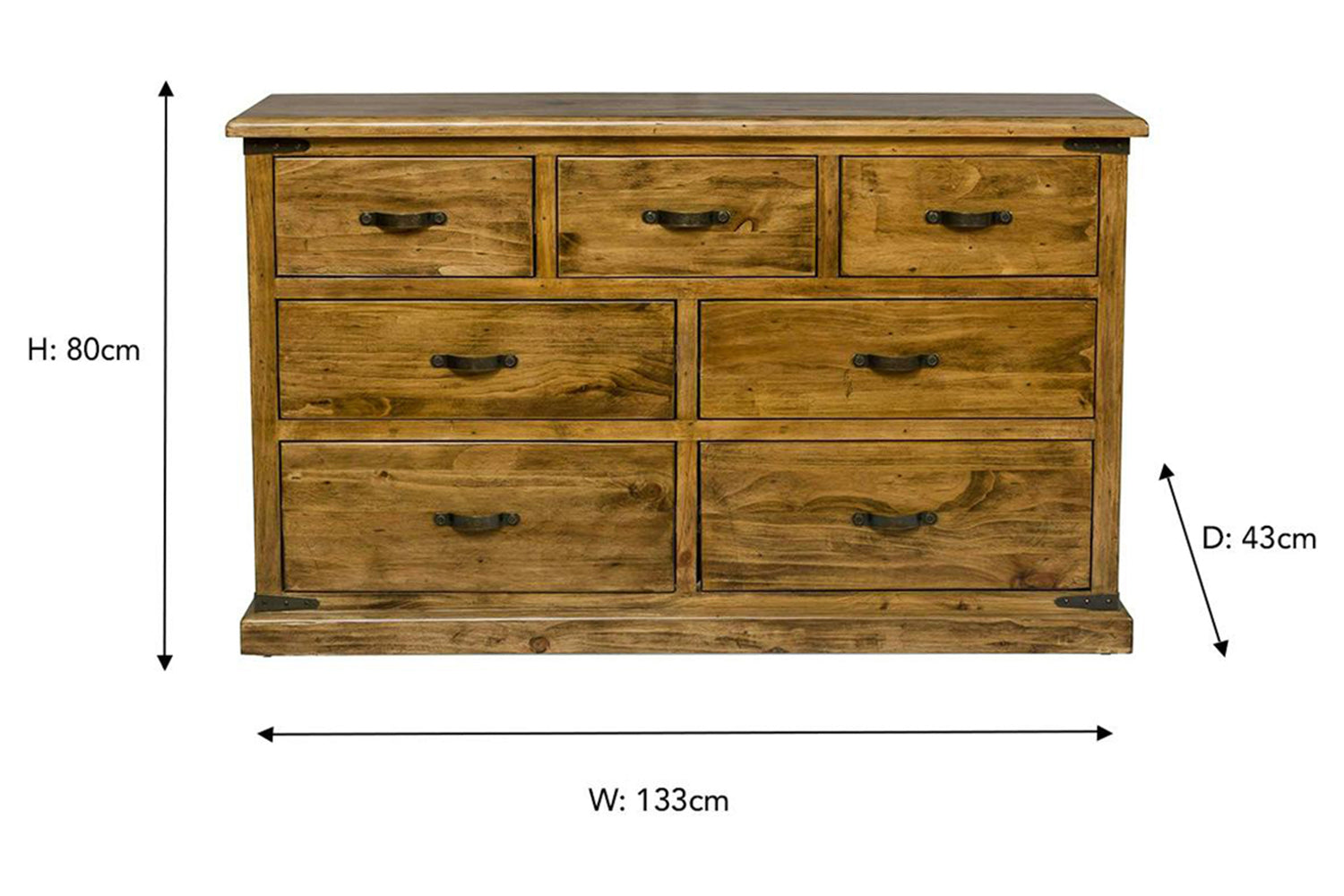 Galveston Dresser | 7 Drawer | Natural-3