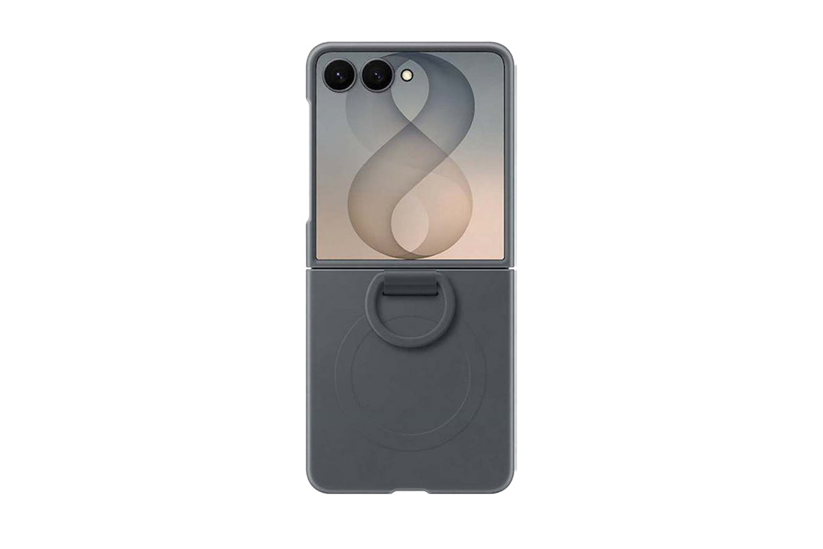 Samsung Galaxy Z Flip8 Silicone Ring Magnet Case | Graphite