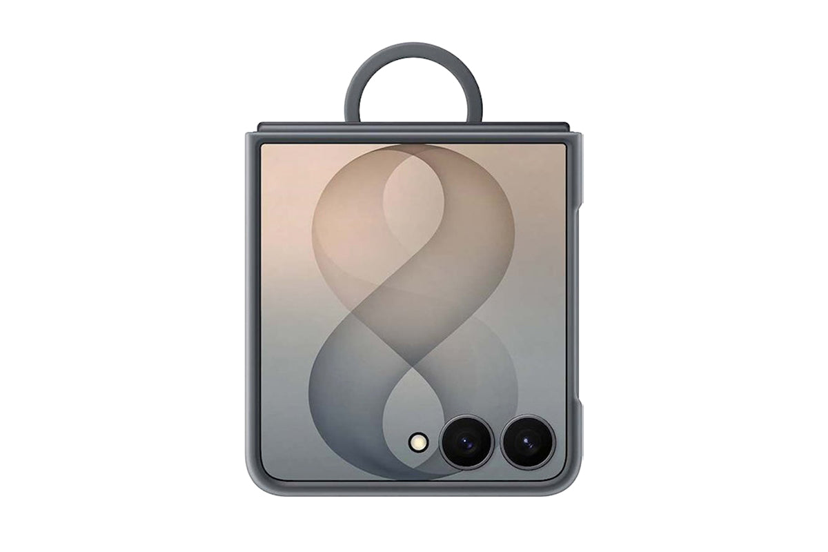 Samsung Galaxy Z Flip8 Silicone Ring Magnet Case | Graphite-4