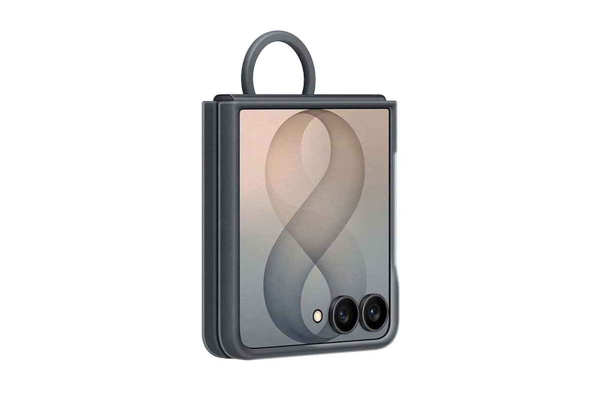Samsung Galaxy Z Flip8 Silicone Ring Magnet Case | Graphite-5