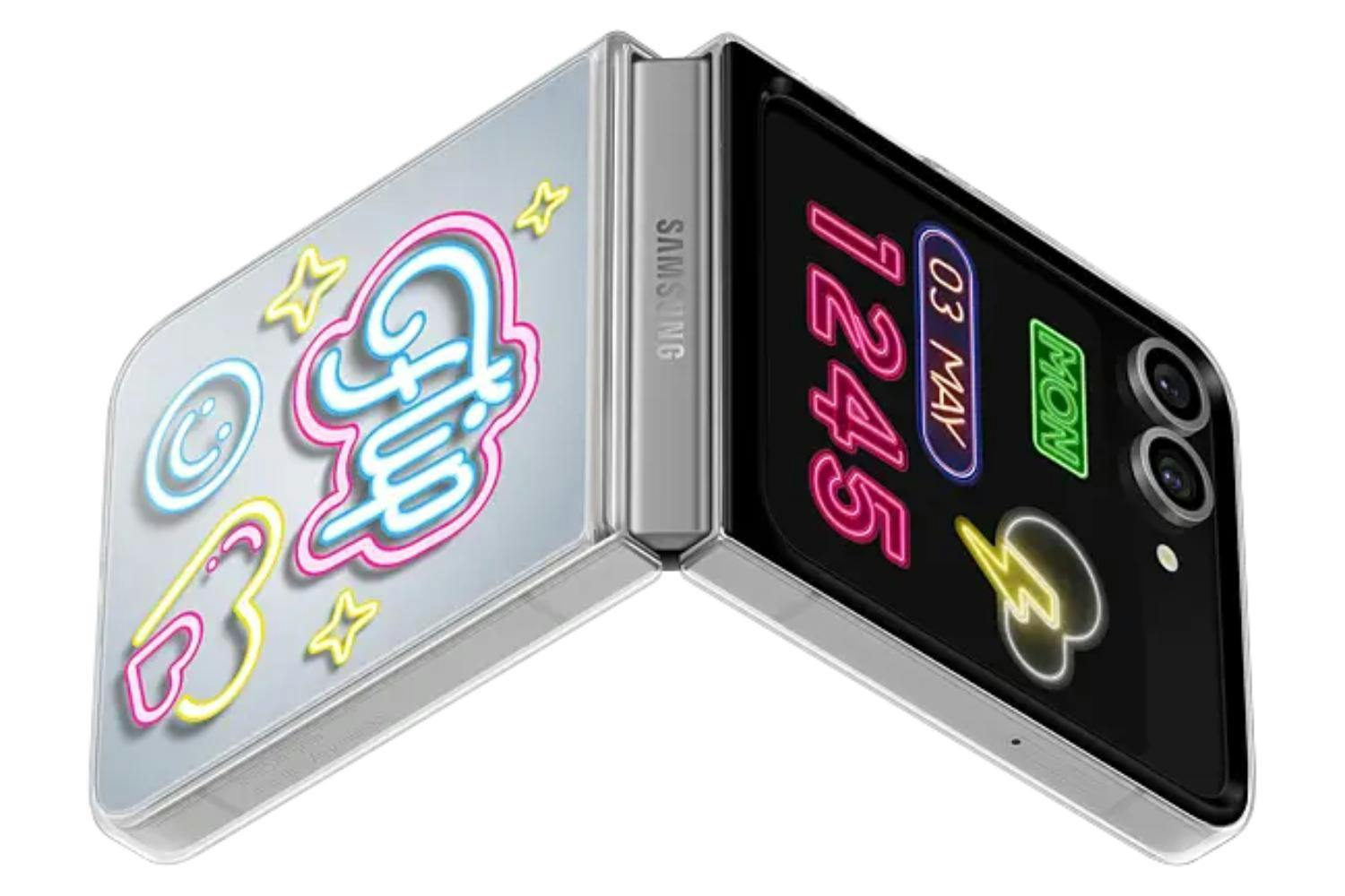 Samsung Galaxy Z Flip 6 Neon Flipsuit Case| Grey-2