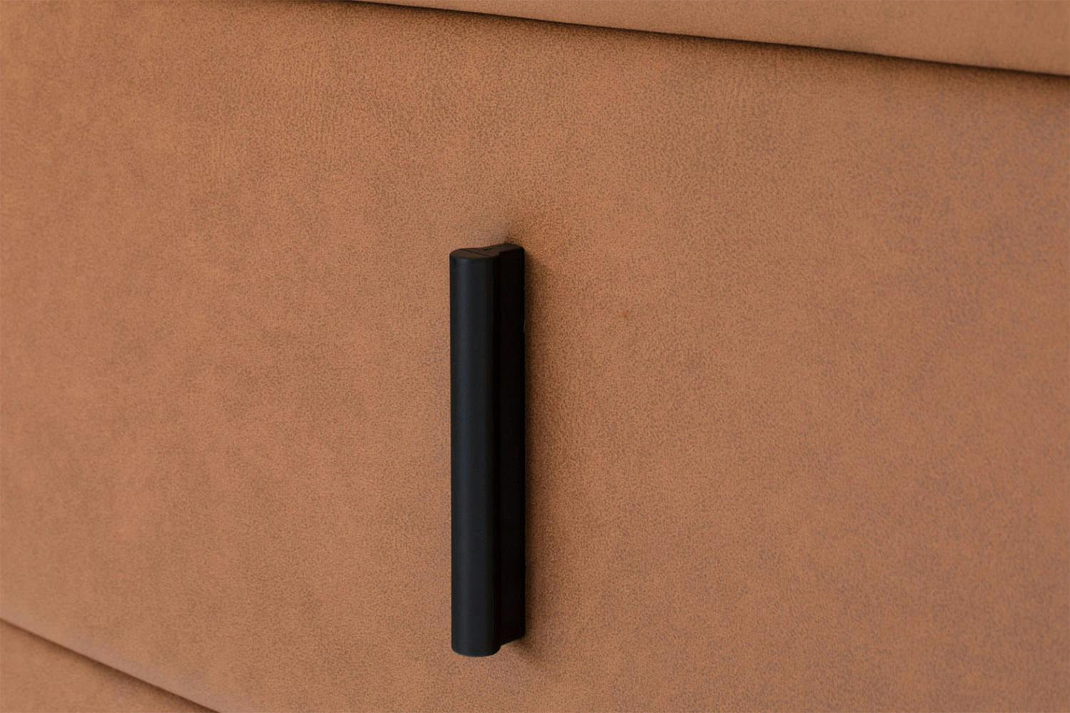 Lewis Chest of Drawer | Vegan Leather | 4 Drawer | Tan-6
