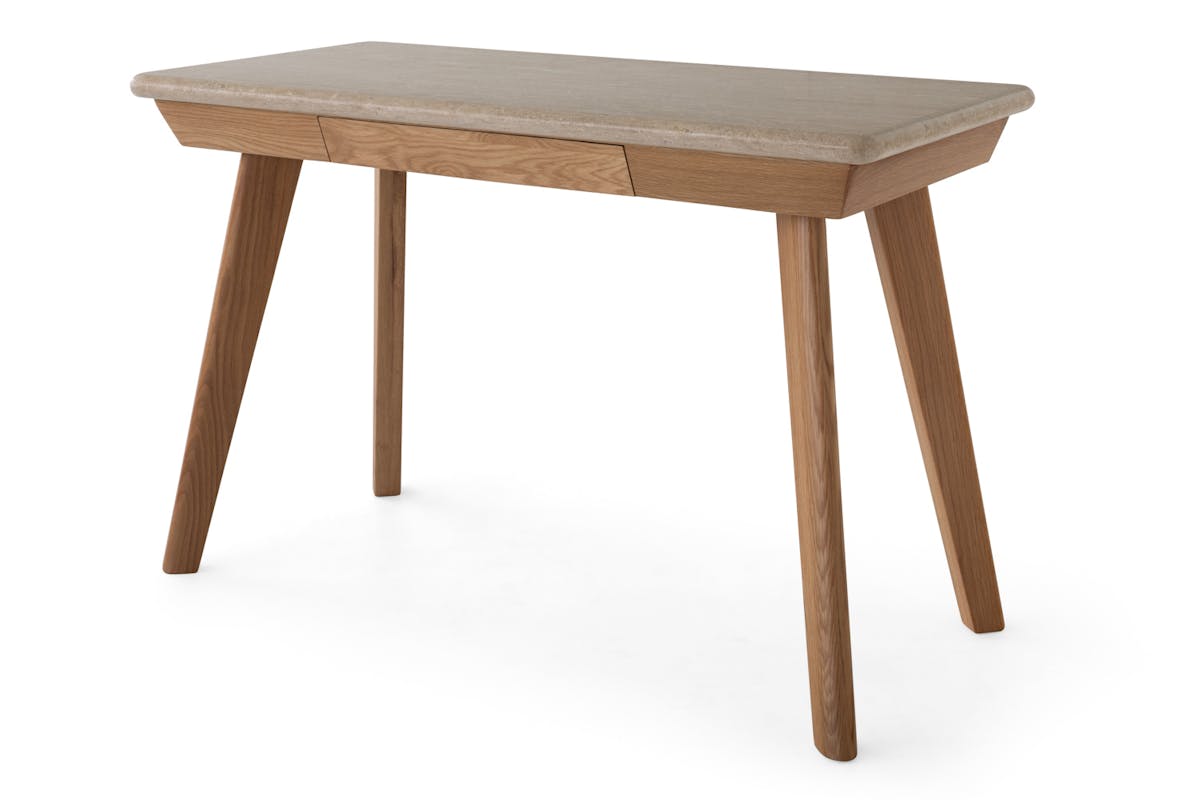 Ellie Travertine Desk | Oak-2