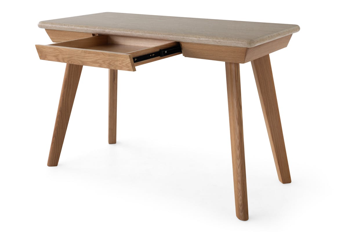 Ellie Travertine Desk | Oak-3