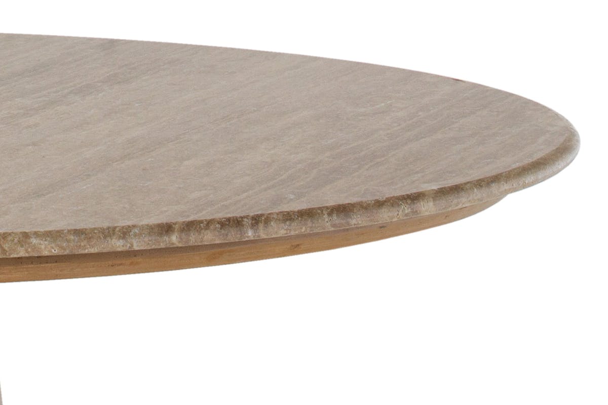 Ellie Travertine Dining Table | 130 Cm-4