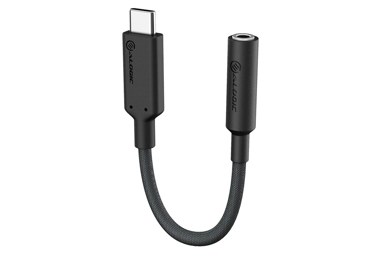Alogic Elements Pro USB-C to 3.5mm Audio Adapter | 10cm | Black