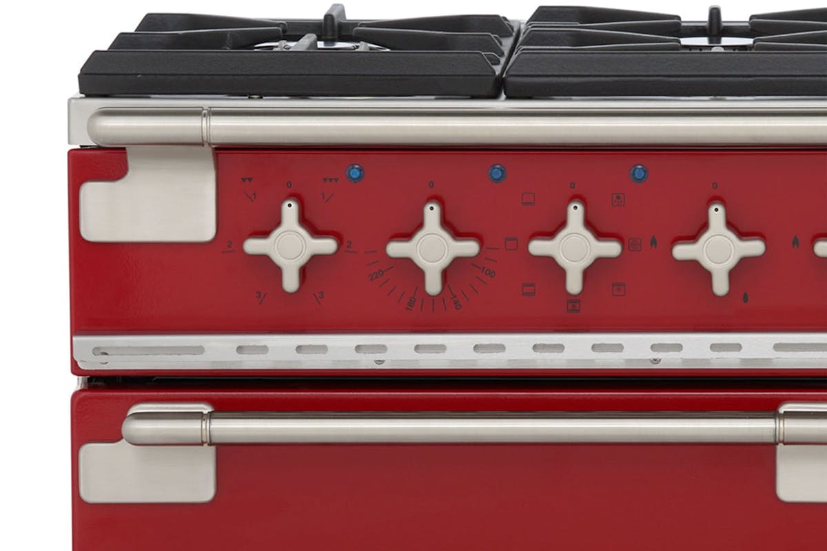 Rangemaster Elise 110cm Dual Fuel Range Cooker | ELS110DFFRD | Red-6