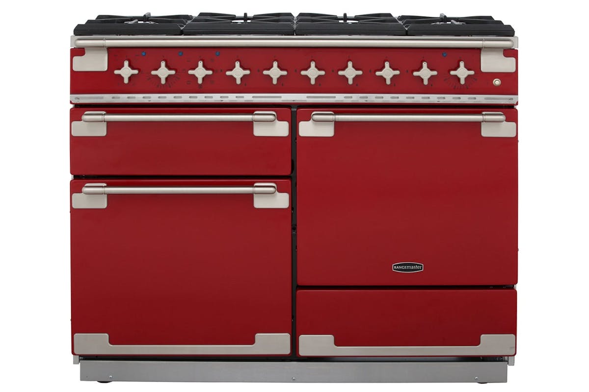 Rangemaster Elise 110cm Dual Fuel Range Cooker | ELS110DFFRD | Red