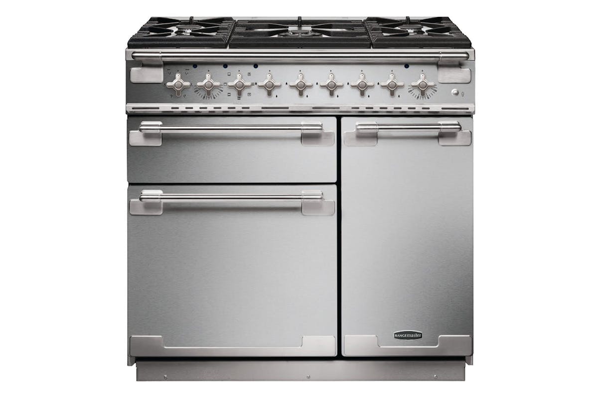 Rangemaster Elise 90cm Dual Fuel Range Cooker | ELS90DFFSS | Stainless Steel