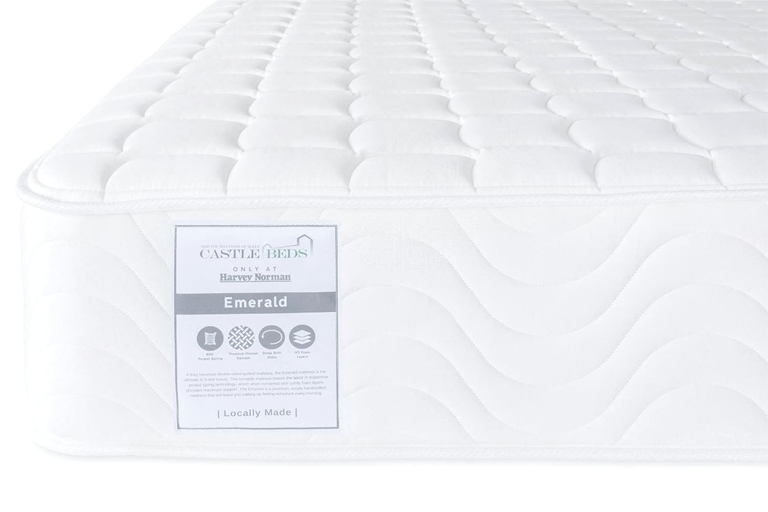 Castlebeds | Emerald Mattress | Small Double | 4ft-6