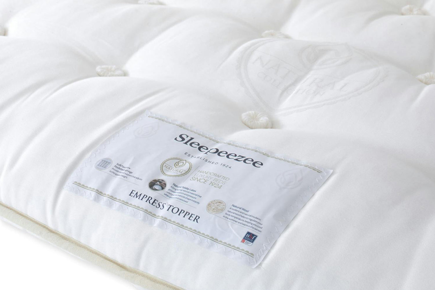 Sleepeezee | Empress Mattress Topper 10 cm | Double | 4ft6-5