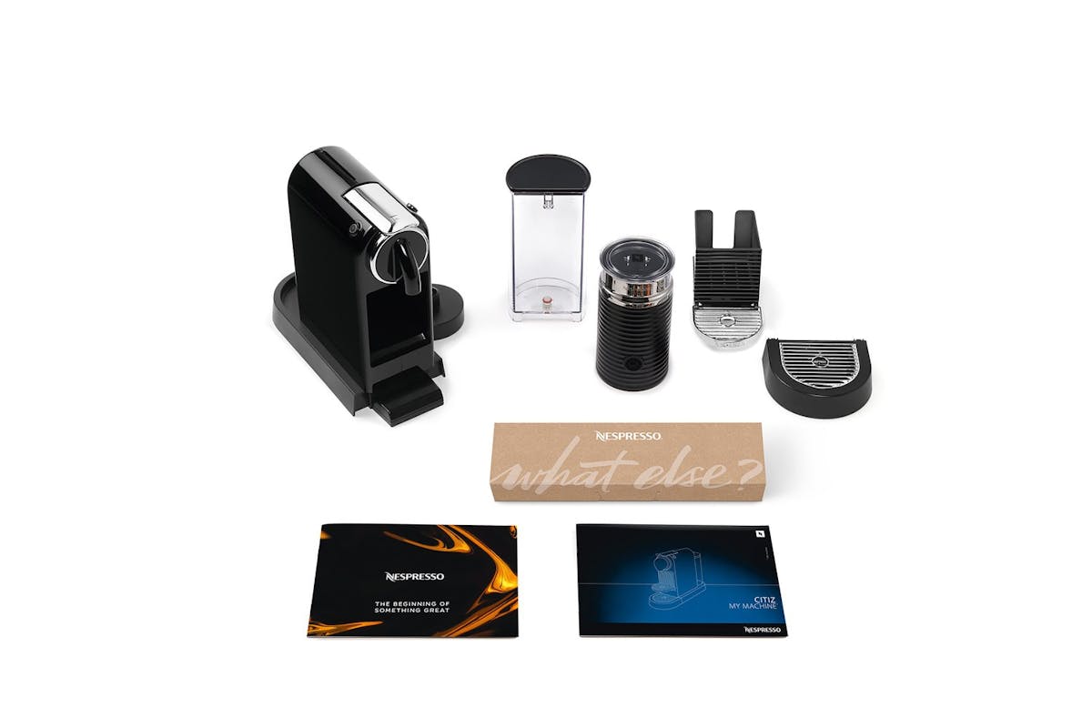 Nespresso Citiz Coffee Machine with Aeroccino Milk Frother by De'Longhi | EN267.BAE | Black-7