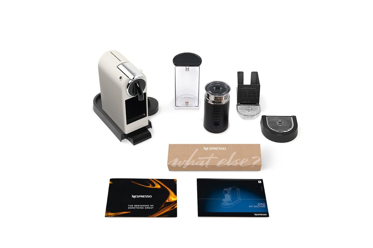 Nespresso Citiz Coffee Machine with Aeroccino Milk Frother by De'Longhi | EN267.WAE | White-8