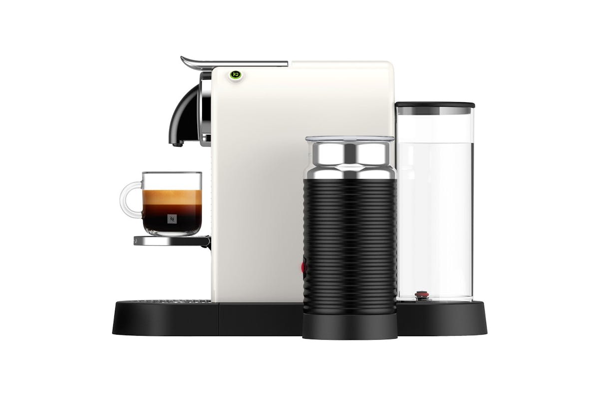Nespresso Citiz Coffee Machine with Aeroccino Milk Frother by De'Longhi | EN267.WAE | White-9