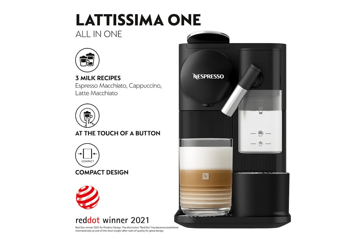 Delonghi Lattissima One Nespresso Coffee Machine | EN510.B | Black-2