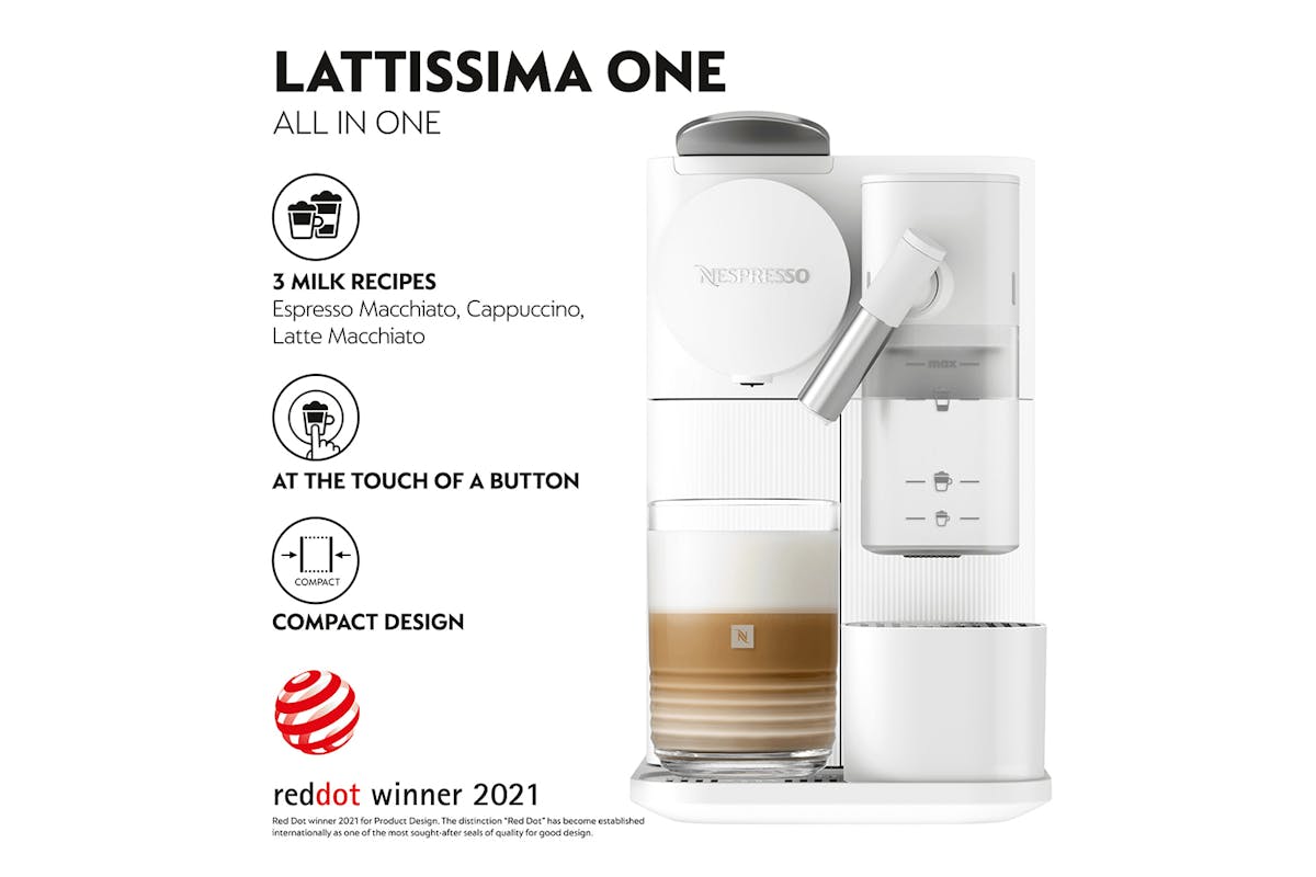 Delonghi Lattissima One Nespresso Coffee Machine | EN510.W | White-2