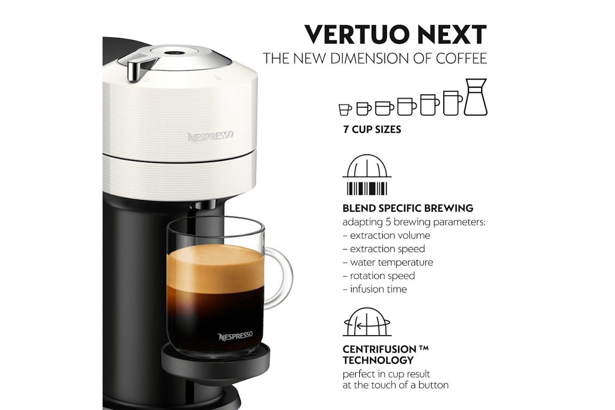 Nespresso Vertuo Next Coffee Machine by De'Longhi | ENV120.W | White-2