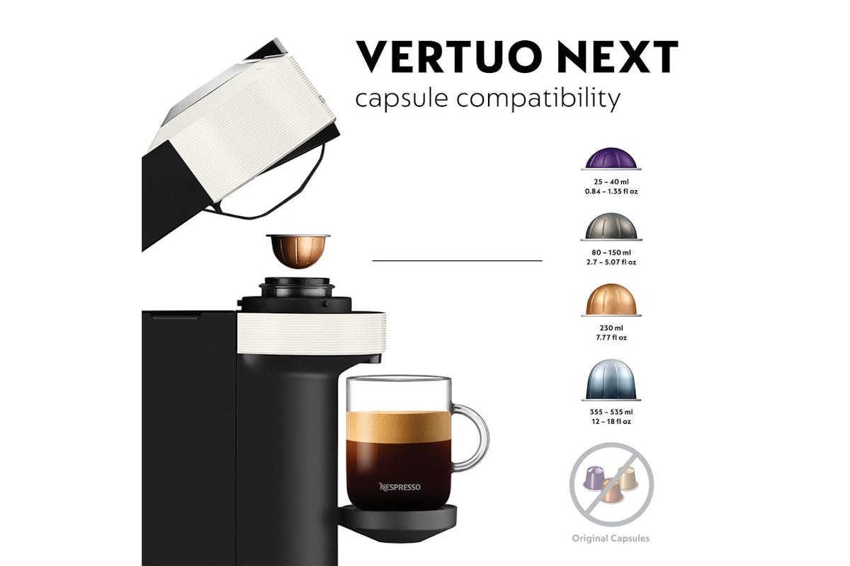 Nespresso Vertuo Next Coffee Machine by De'Longhi | ENV120.W | White-4