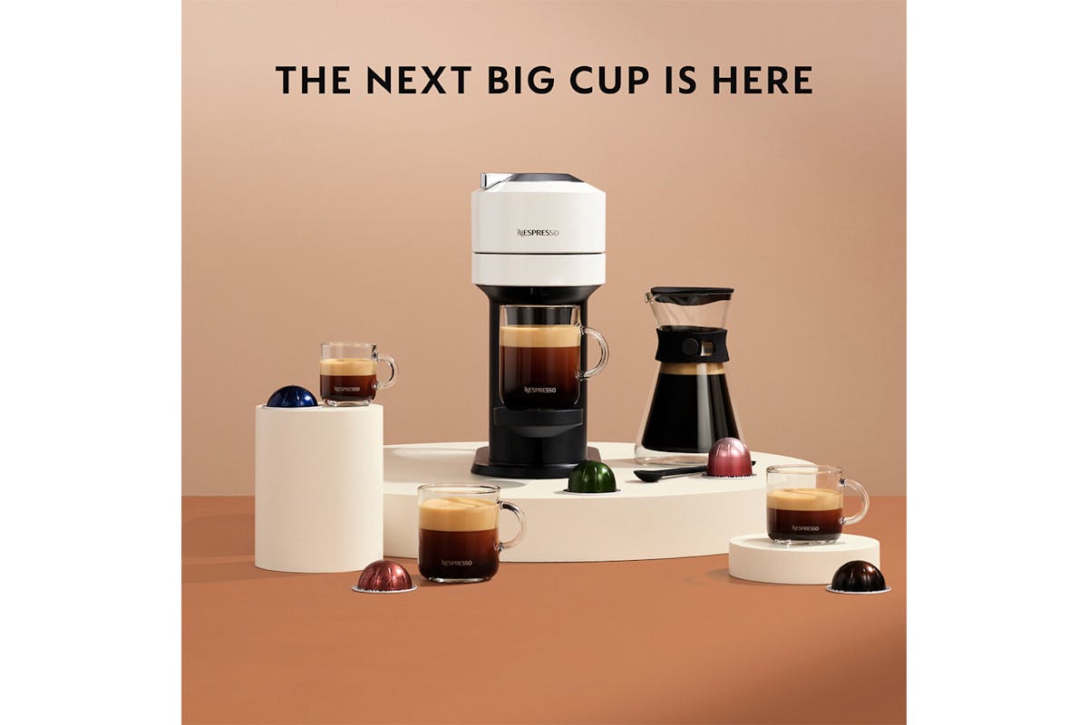 Nespresso Vertuo Next Coffee Machine  with Aeroccino Milk Frother by De'Longhi | ENV120.WAE | White-6