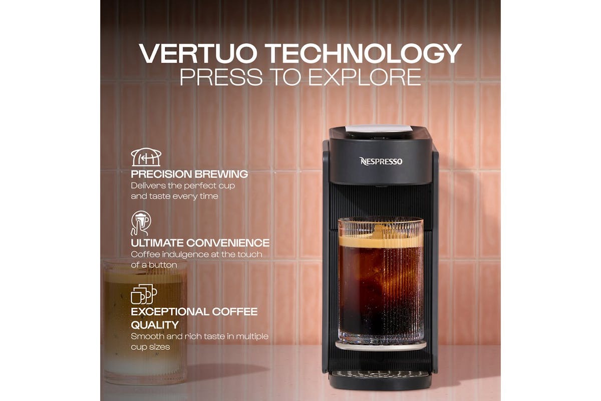 Nespresso Vertuo Up Pod Coffee Machine by De'Longhi | Anthracite | ENV200.GY-3