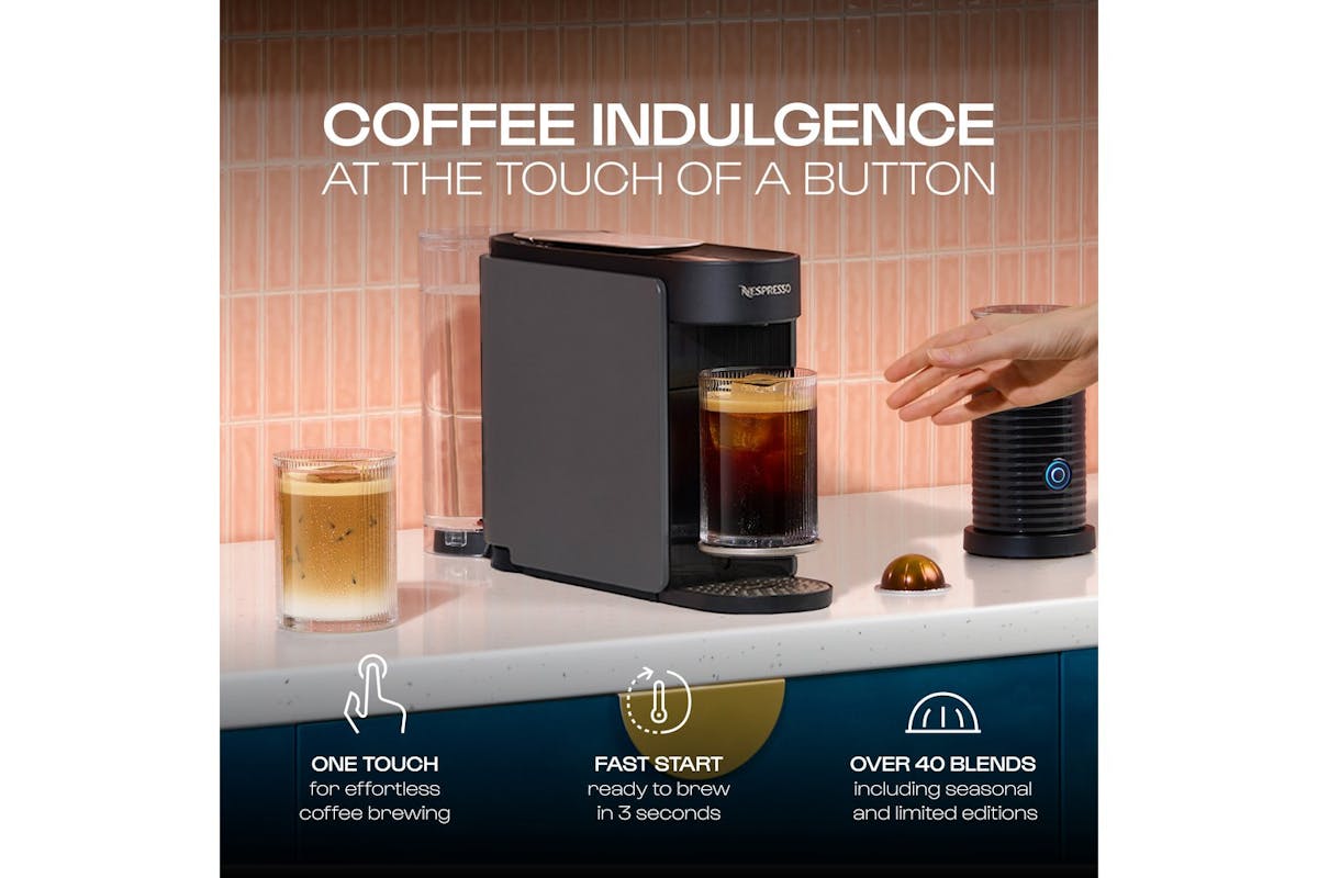 Nespresso Vertuo Up Pod Coffee Machine by De'Longhi | Anthracite | ENV200.GY-4