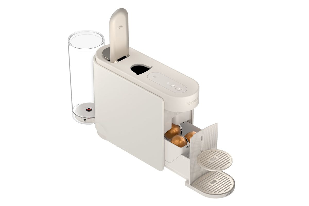 Nespresso Vertuo Up Pod Coffee Machine by De'Longhi | Pearl White | ENV200.W-12