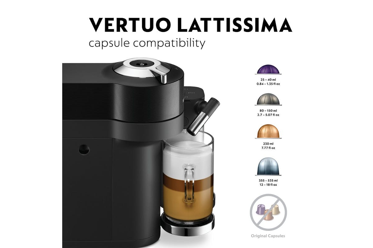 Nespresso Vertuo Lattissima Coffee Machine by De'Longhi | ENV300.B | Black-4