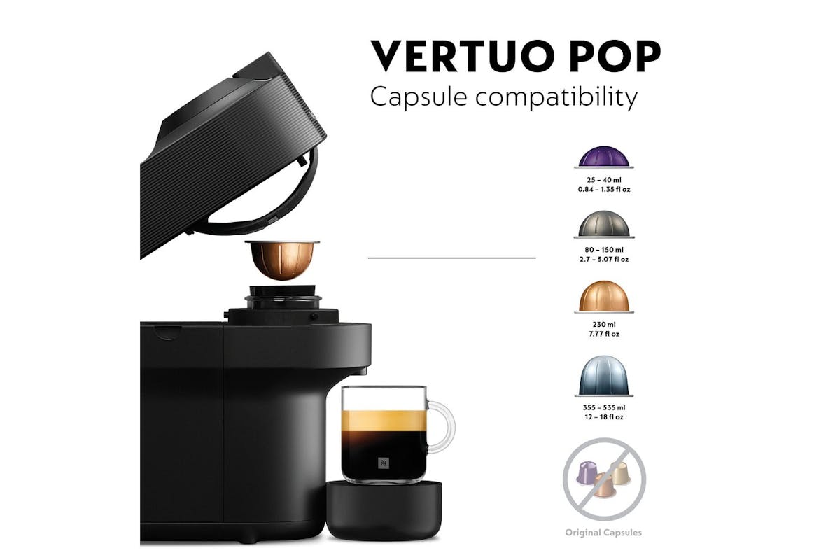 Nespresso Vertuo Pop Coffee Machine by De'Longhi | ENV90.B | Black-4