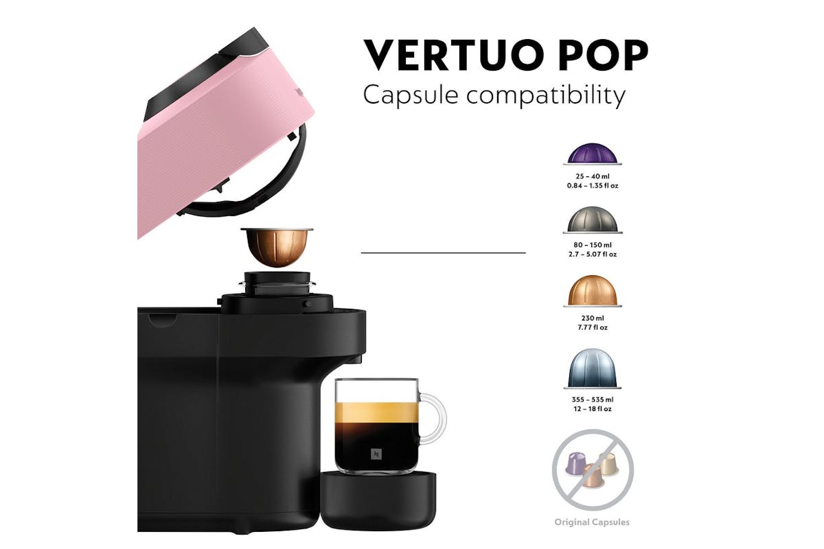 Nespresso Vertuo Pop Coffee Machine by De'Longhi | ENV90.P | Pink-4