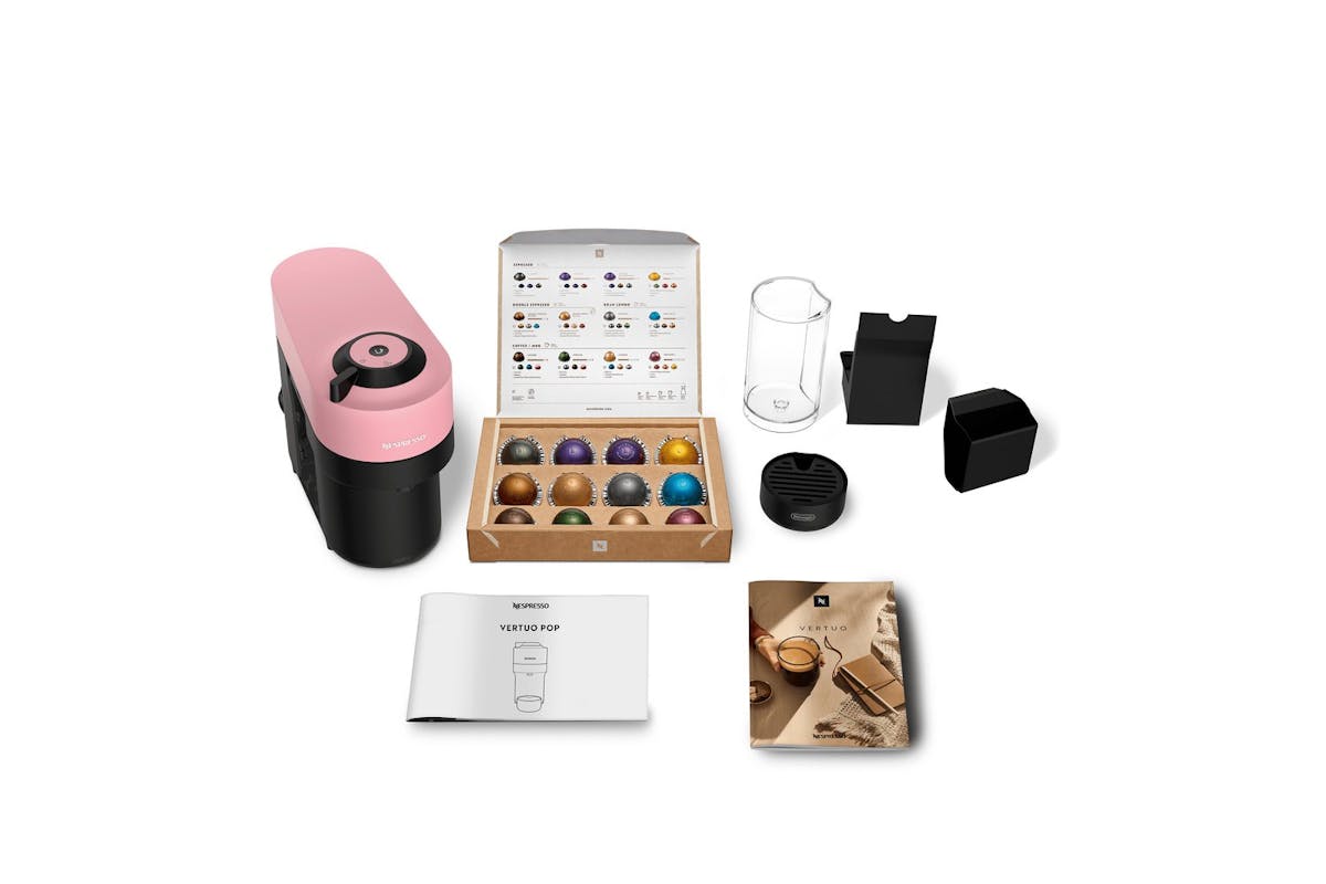 Nespresso Vertuo Pop Coffee Machine by De'Longhi | ENV90.P | Pink-9