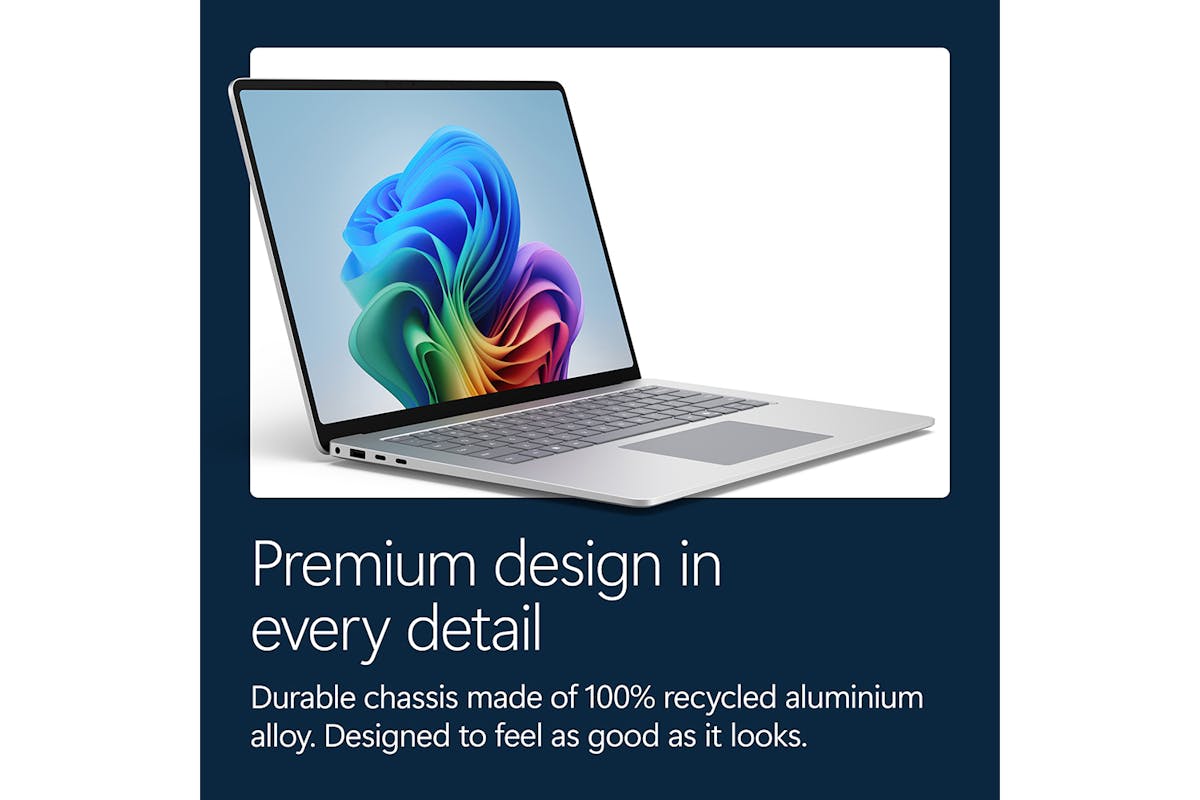 Microsoft Surface 15" Laptop Snapdragon X2 Plus  (10 Core) | 16GB | 512GB | Qualcomm Adreno | Platinum-13
