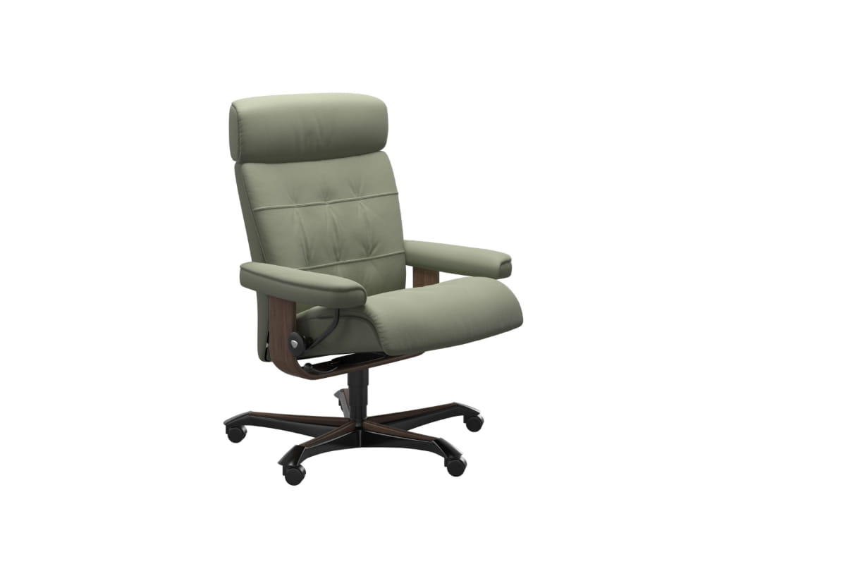Stressless Erik Recliner Office Base | Leather | Green
