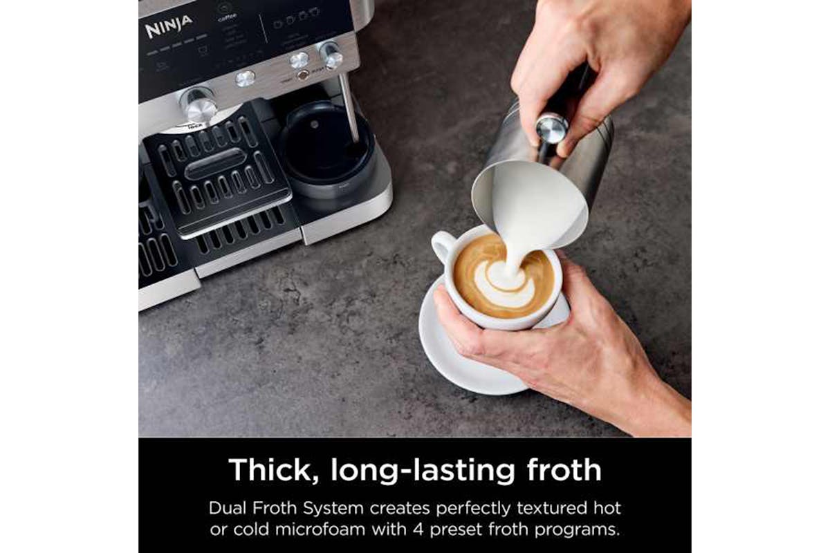 Ninja Luxe Cafe Premier Espresso Coffee Machine | ES601UK-6