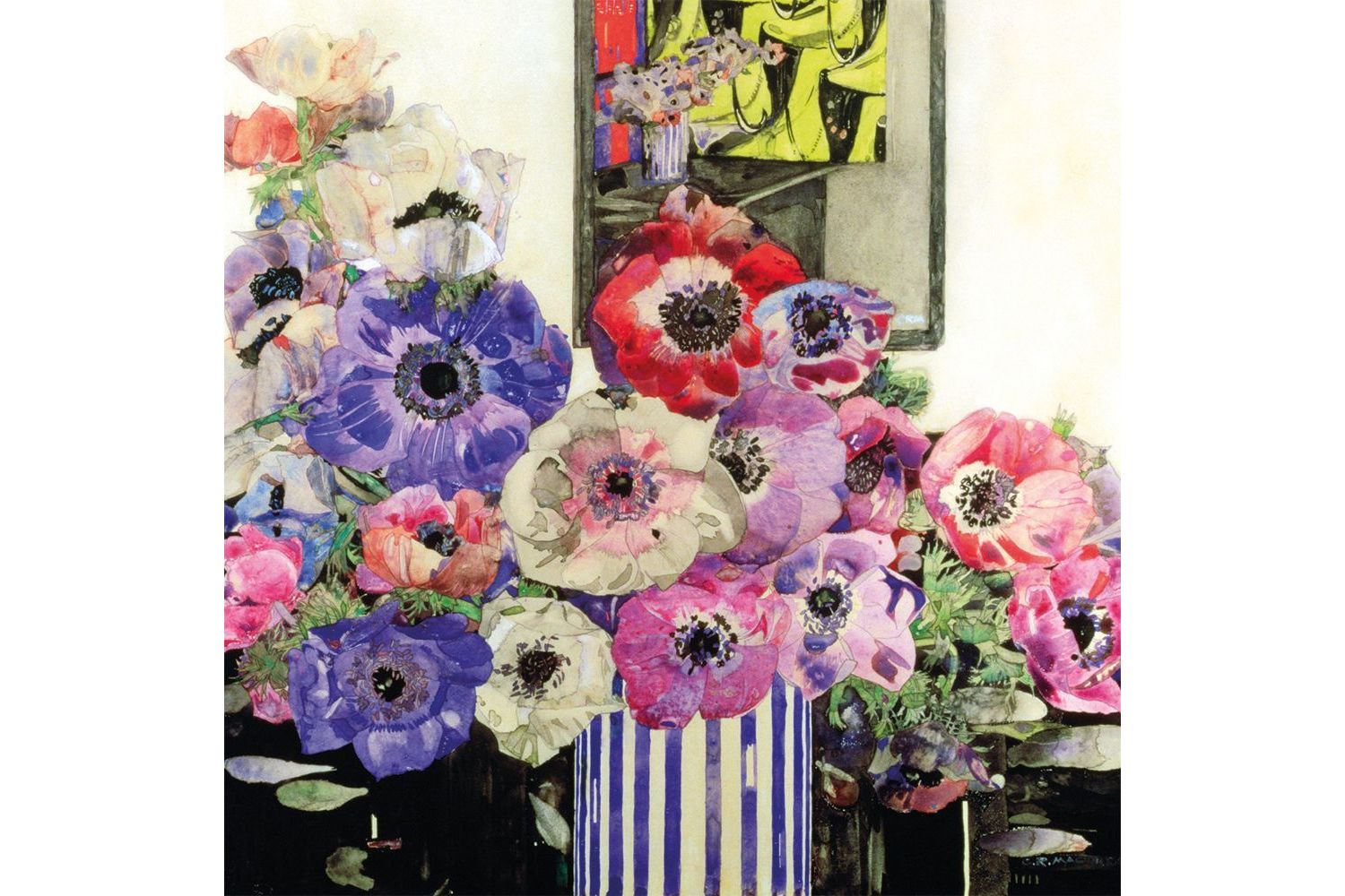 E Theme Notecards - Charles Rennie Mackintosh Florals - Notecards Wallets-5