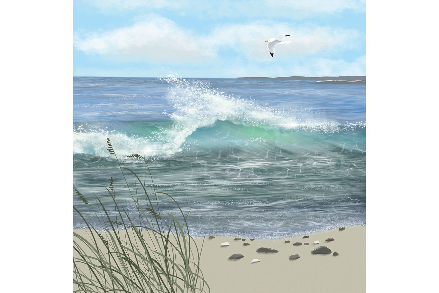 E Theme Notecards - Sea Views - Notecards Wallets-4