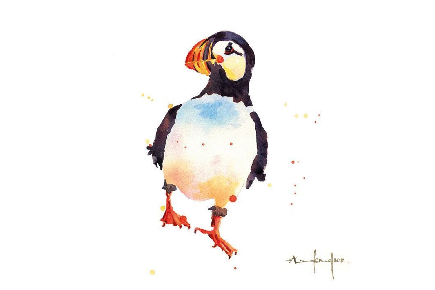 I Theme Notecards - British Wildlife Watercolours - Notecards Wallets-2