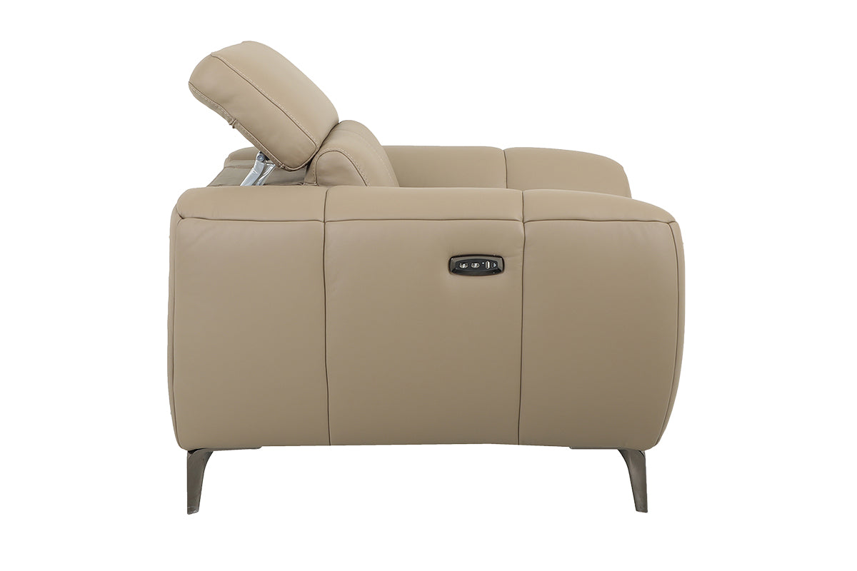 Evelyn Armchair | Power Recliner | Leather | Taupe-4