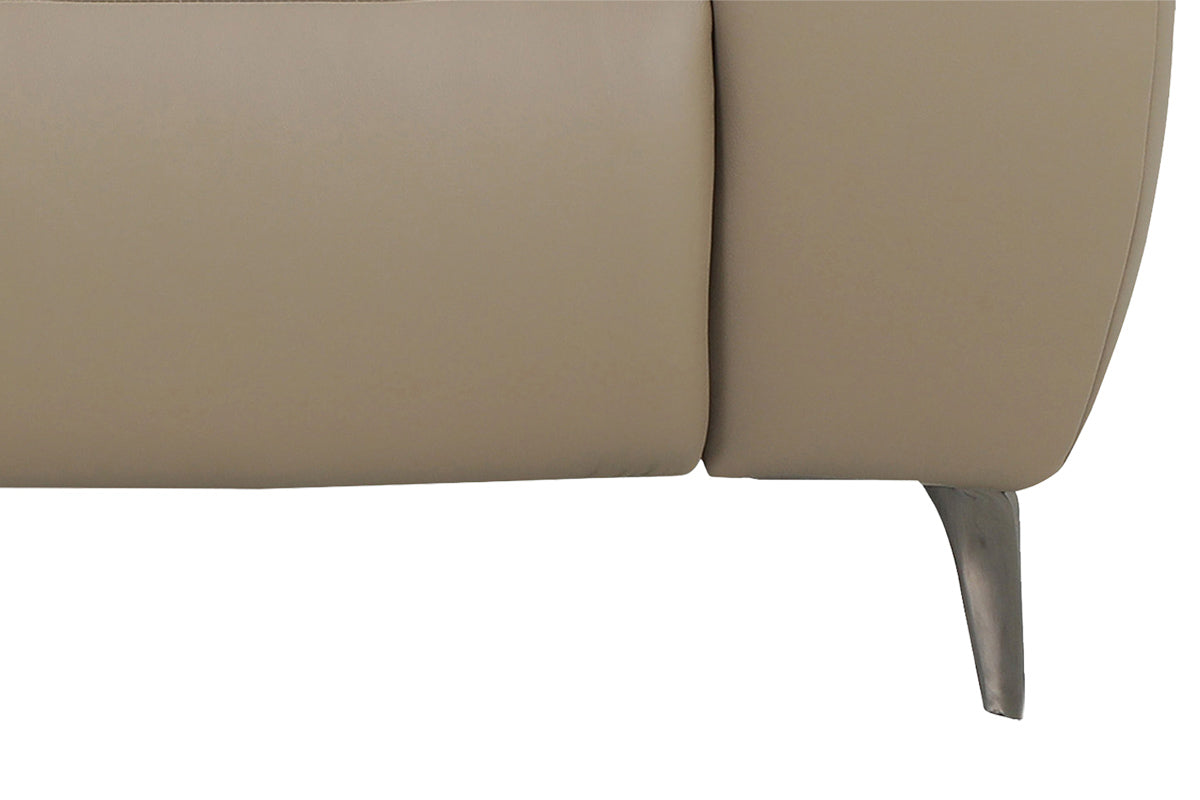 Evelyn 2 Seater Sofa | Power Recliner | Leather | Taupe-7