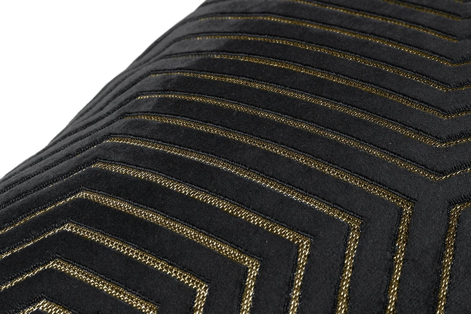 Evoke Velvet Cushion | Black | 45 x 45 cm-5