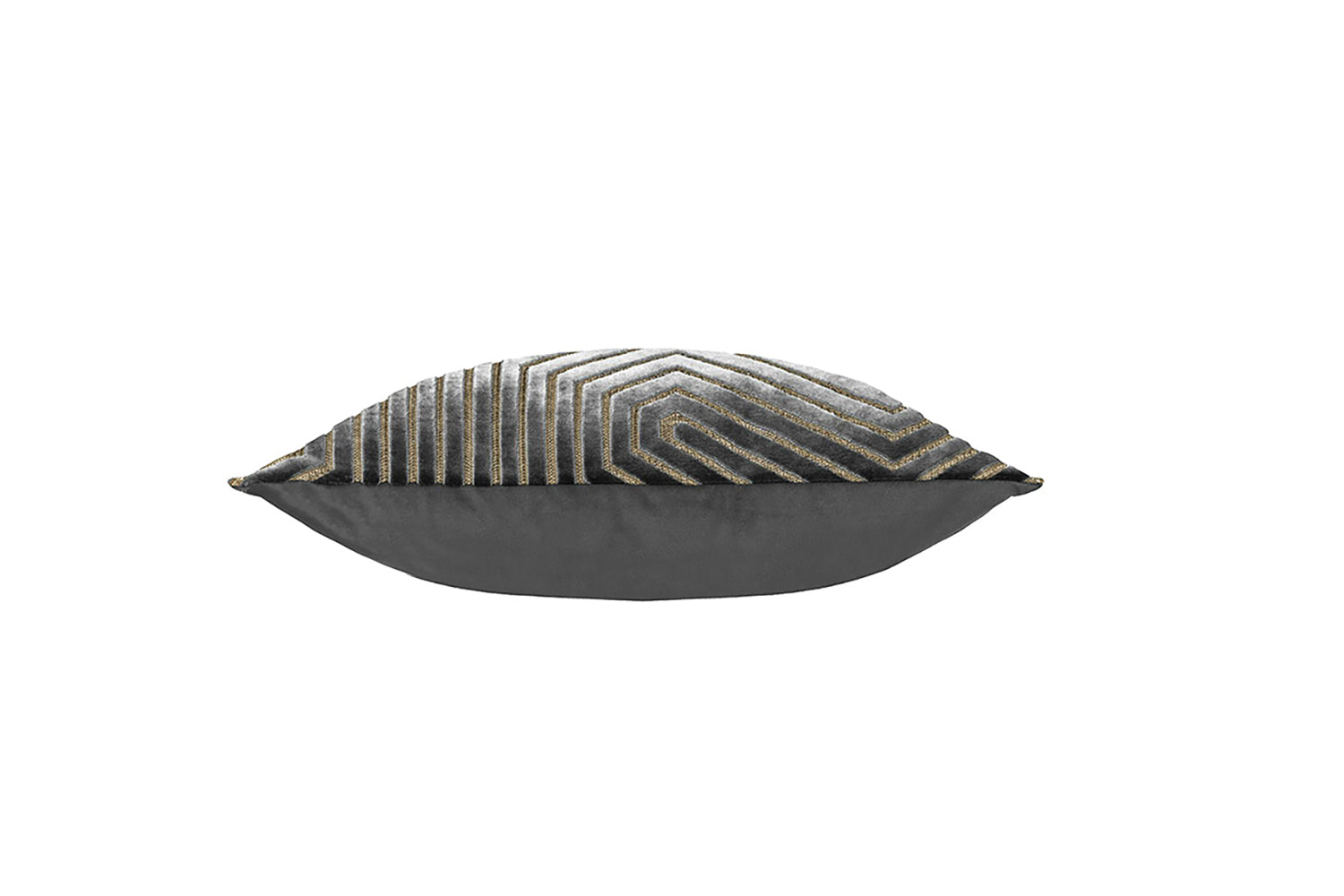 Evoke Feather Cushion | Charcoal/Gold | 45 x 45 cm-5