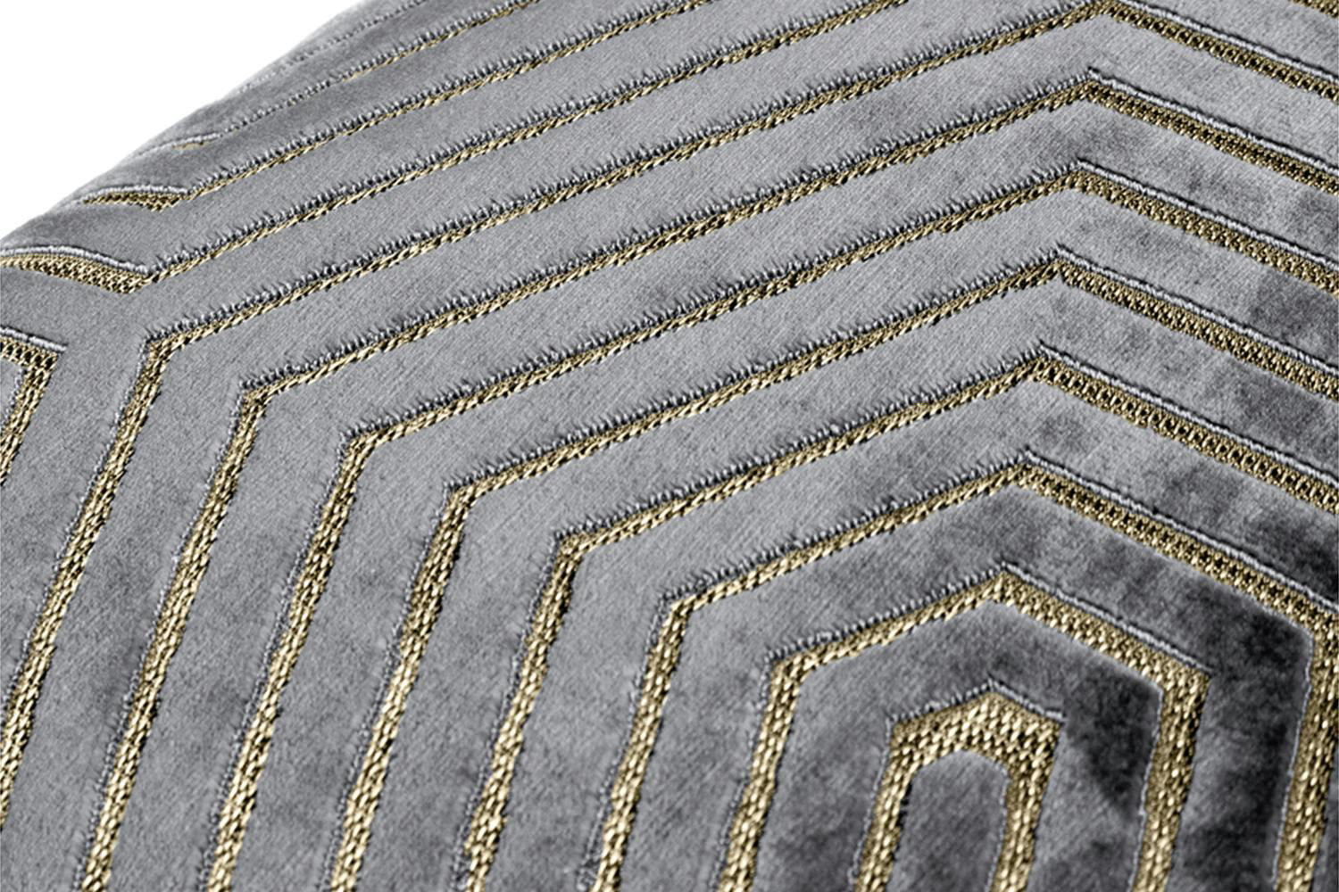 Evoke Feather Cushion | Charcoal/Gold | 45 x 45 cm-3