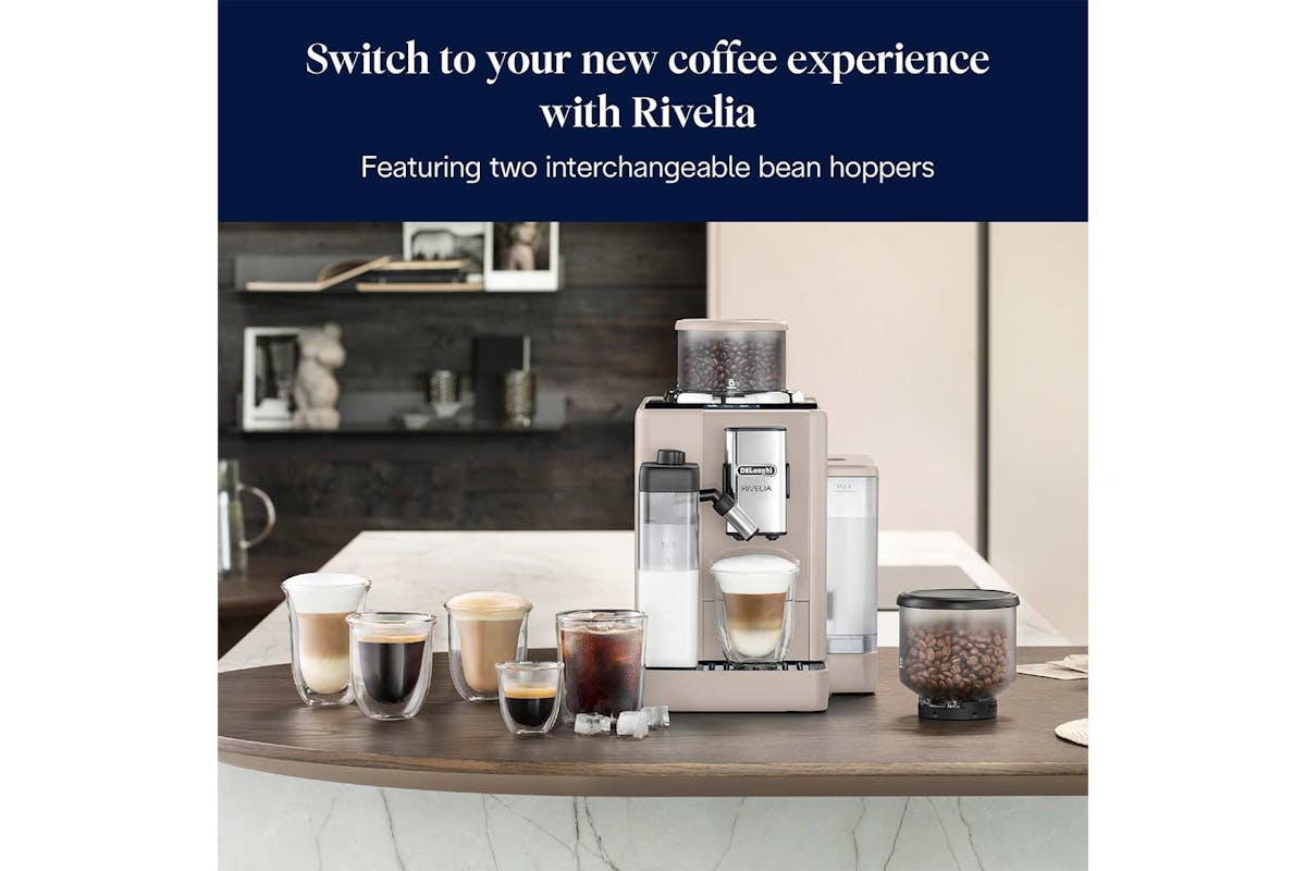 De'Longhi Rivelia Fully Automatic Bean-to-Cup Coffee Machine | EXAM440.55.BG | Sand Beige-2