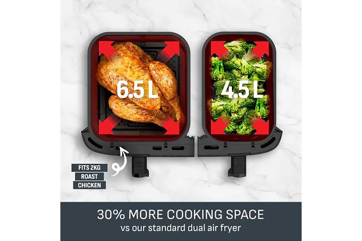 Tefal 11L Easy Fry Dual XXL Air Fryer | EY942DG1 | Stainless Steel-4