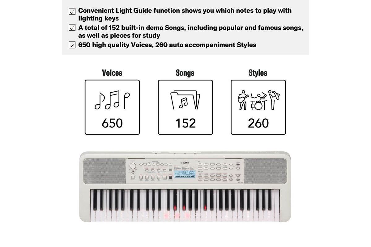 Yamaha Ez310 Light Up Keyboard | Active Music And Sound | Keys-4