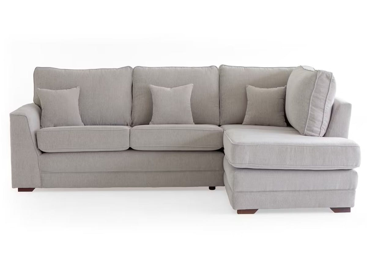 Emma Chaise Sofa | Fabric | Grey-11
