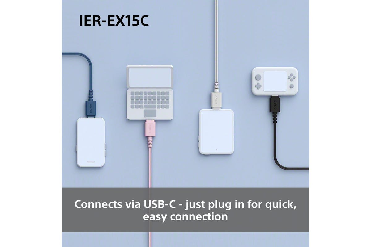 Sony USB C Wired Earbuds | IEREX15CW.CE7 | White-3