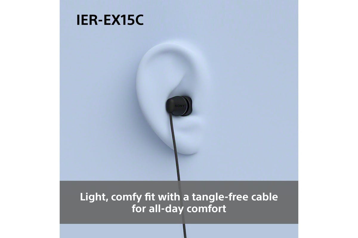 Sony USB C Wired Earbuds | IEREX15CB.CE7 | Black-4